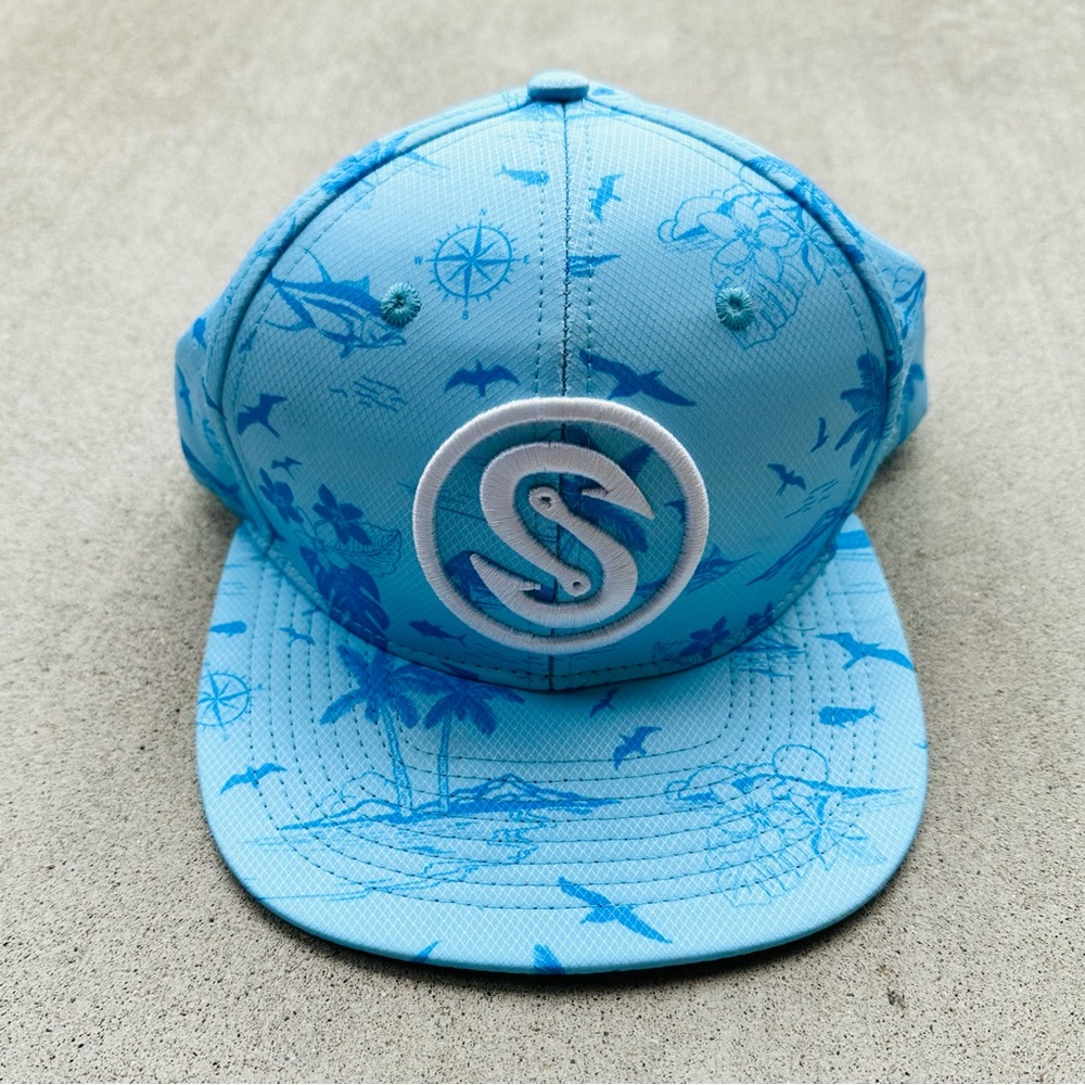 Scales Golf Hat Snap Back Perfomance All Over Print Adjustable